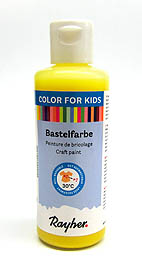 Kinder-Bastelfarbe 80ml zitrone